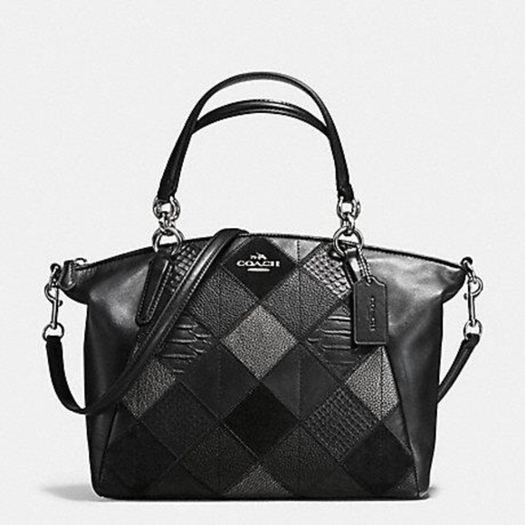 Coach Handbags - Coach Kelsey Satchel in Metallic Patchwork Leather